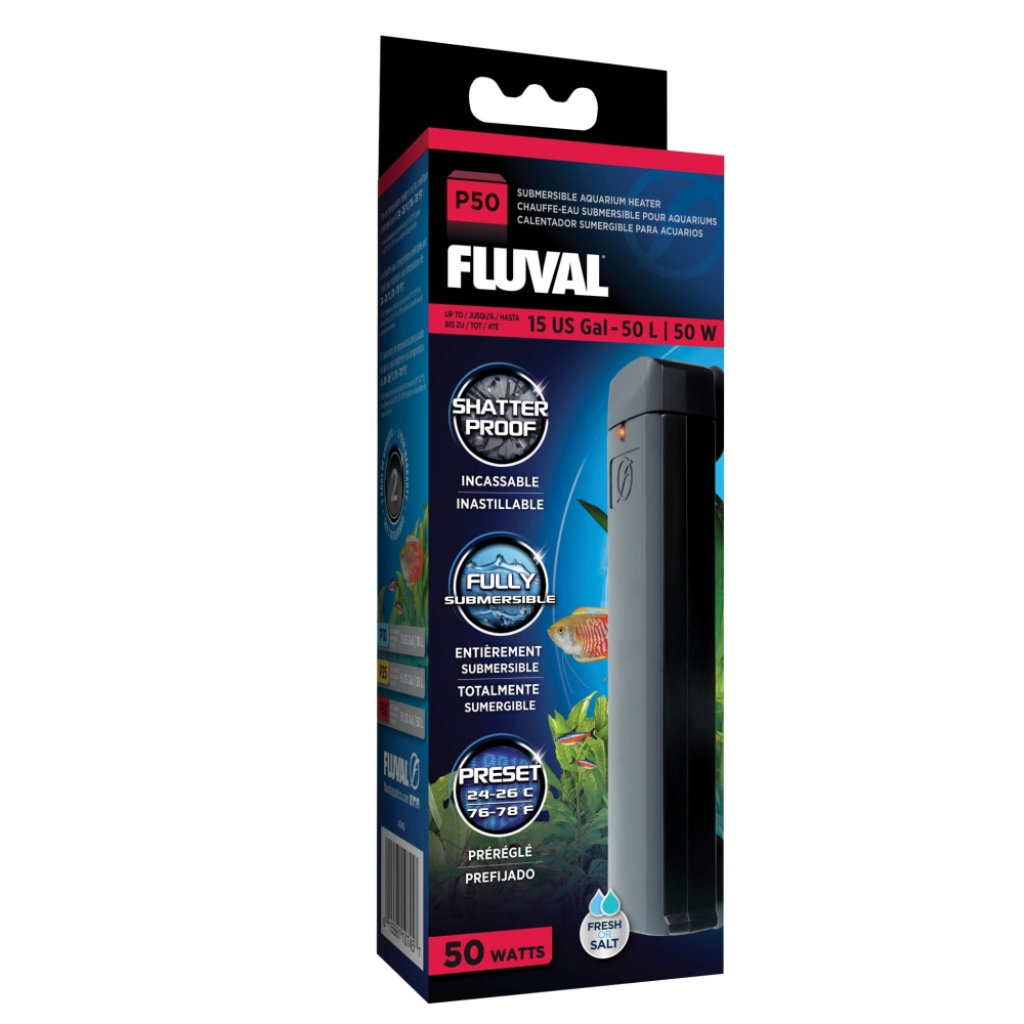 Fluval P50 Pre-Set Heater, 50 Watt