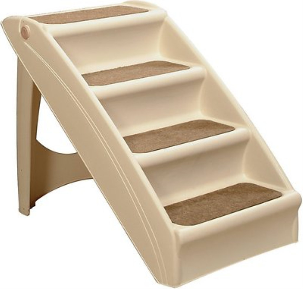 PetSafe CozyUp Folding Pet Steps, Tan, Small