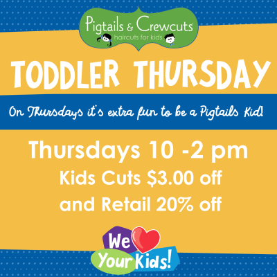 ***TODDLER THURSDAY SPECIAL * 10:00 - 1:45 THURSDAYS ONLY