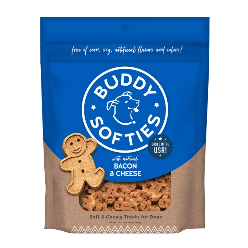 Buddy Biscuits with Bacon & Cheese Soft & Chewy Dog Treats, 20-oz