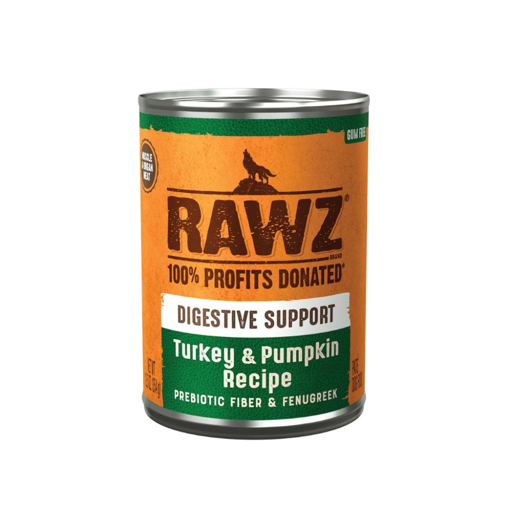 RAWZ Digestive Support Turkey & Pumpkin Wet Dog Food Can, 12.5-oz