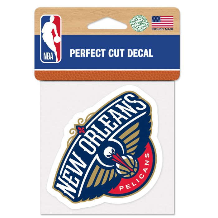 New Orleans Pelicans Perfect Cut Colour Decal 4" x 4"