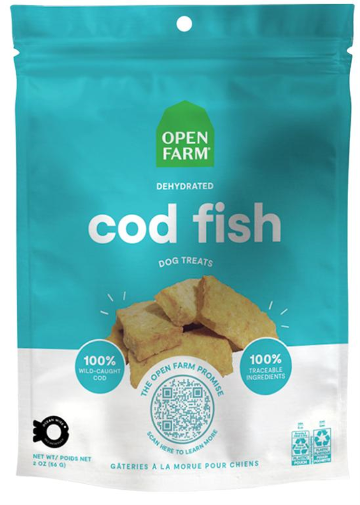 Open Farm Cod Fish Dehydrated Dog Treats, 2-oz