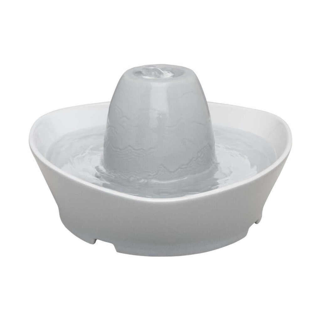 PetSafe Creekside Ceramic Pet Fountain, White, 60-oz