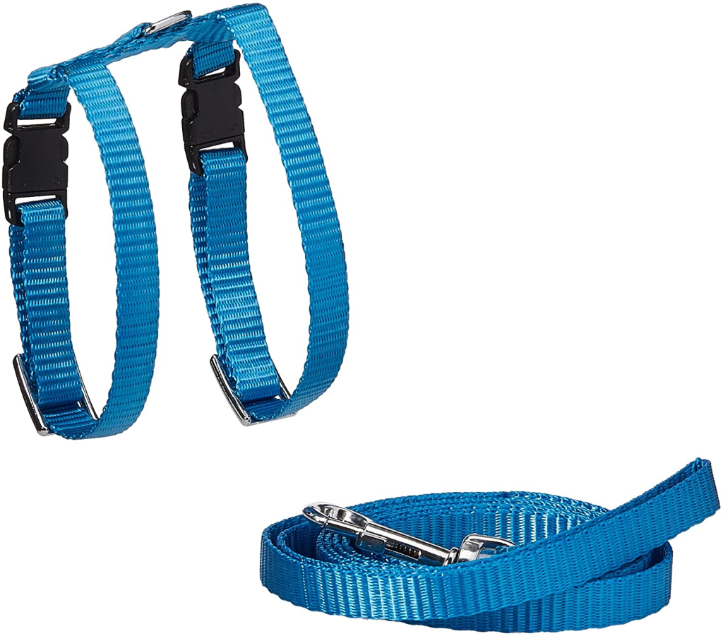 Marshall Ferret Harness & Lead Set, Royal Blue, 48-in