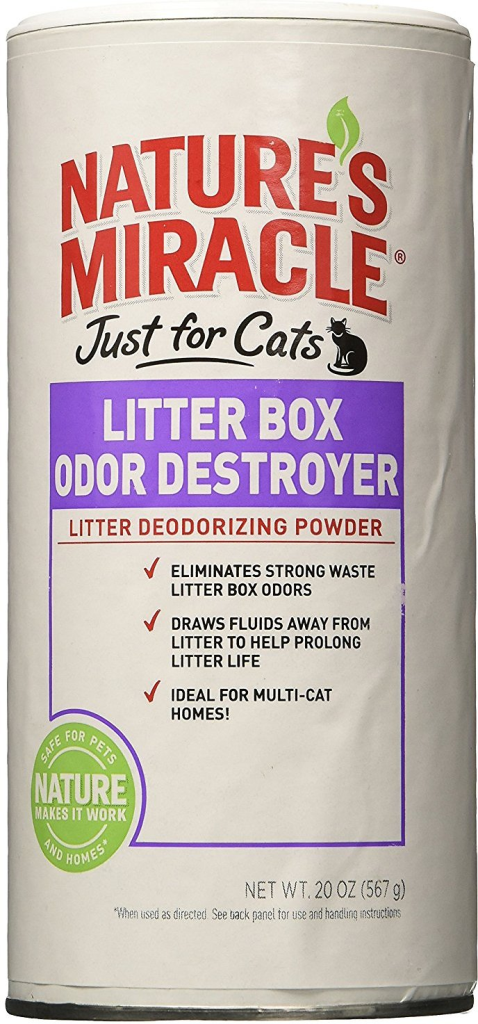Nature's Miracle Just for Cats Litter Box Odor Destroyer Powder, 20-oz bottle