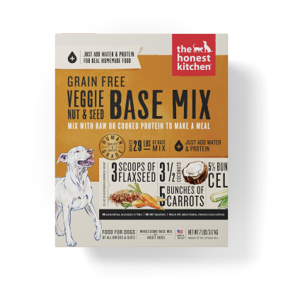 The Honest Kitchen Veggie, Nut & Seed Base Mix Grain-Free Dehydrated Dog Food, 7-lb box