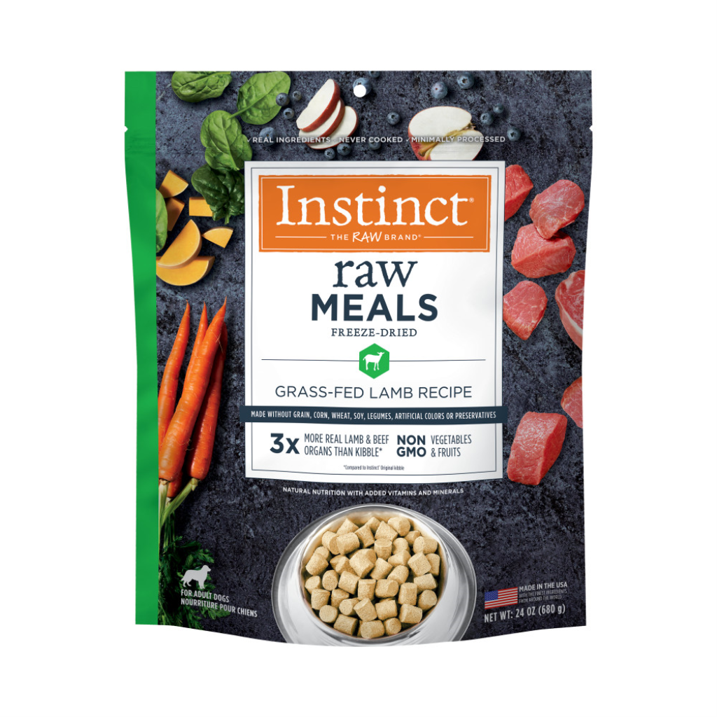 Instinct Raw Meals Grass-Fed Lamb Freeze-Dried Dog Food, 24-oz