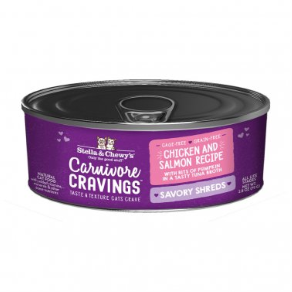 Stella & Chewy's Carnivore Cravings Shred Chicken & Salmon Wet Cat Food, 2.8-oz