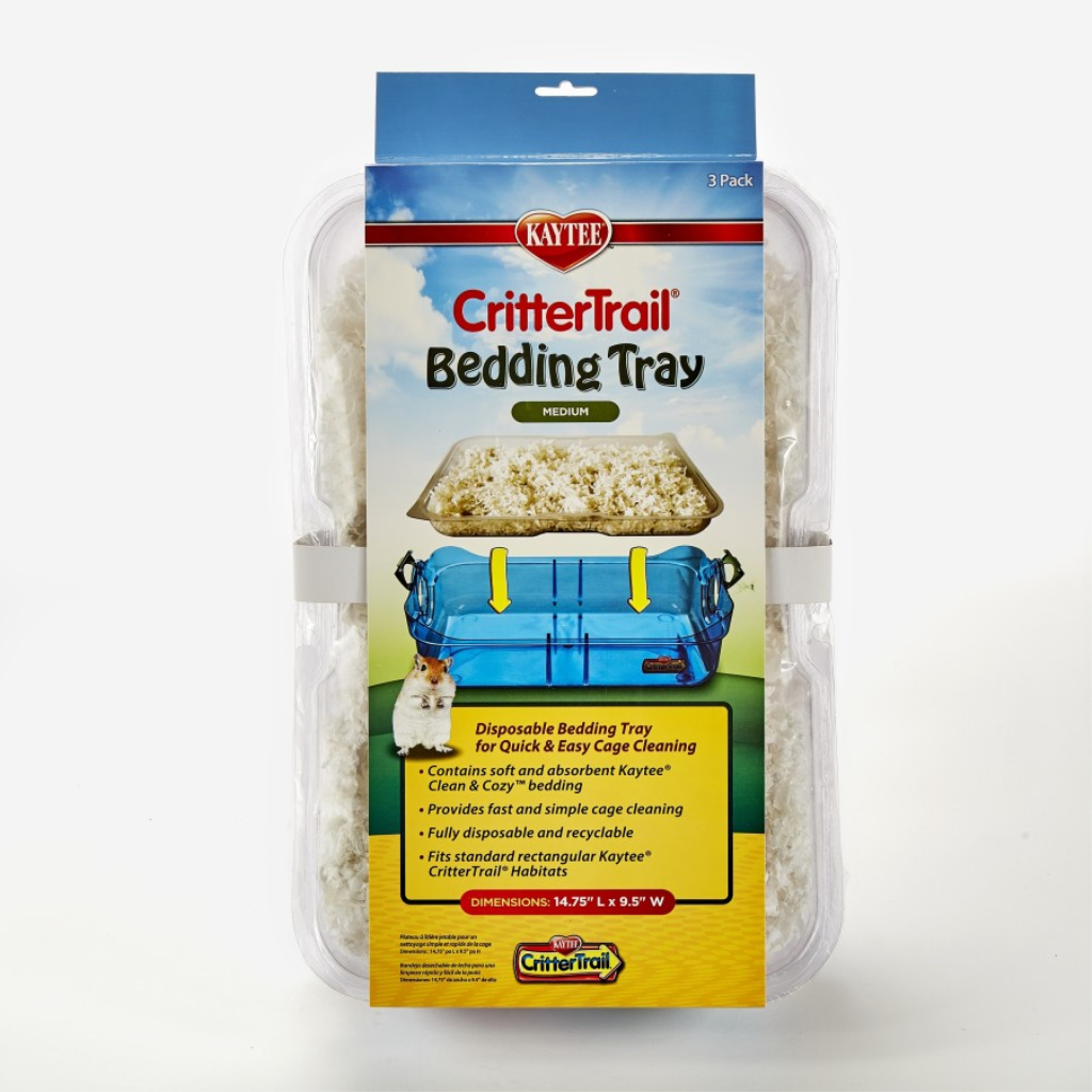 Kaytee CritterTrail Bedding Tray for Small Animals, 5 x 9.75 x 16.75-in