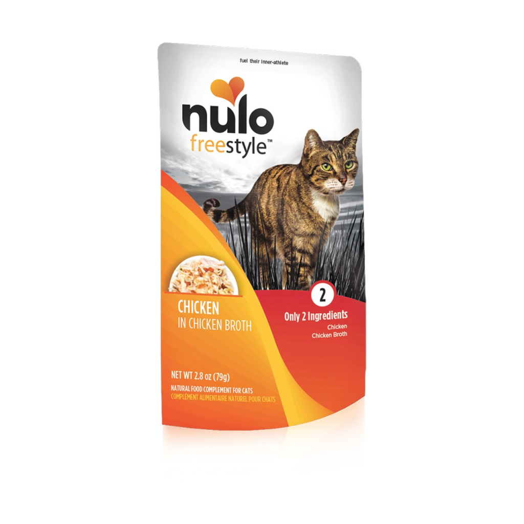 Nulo Cat Freestyle Chicken in Broth Cat Food Topper Pouch, 2.8-oz