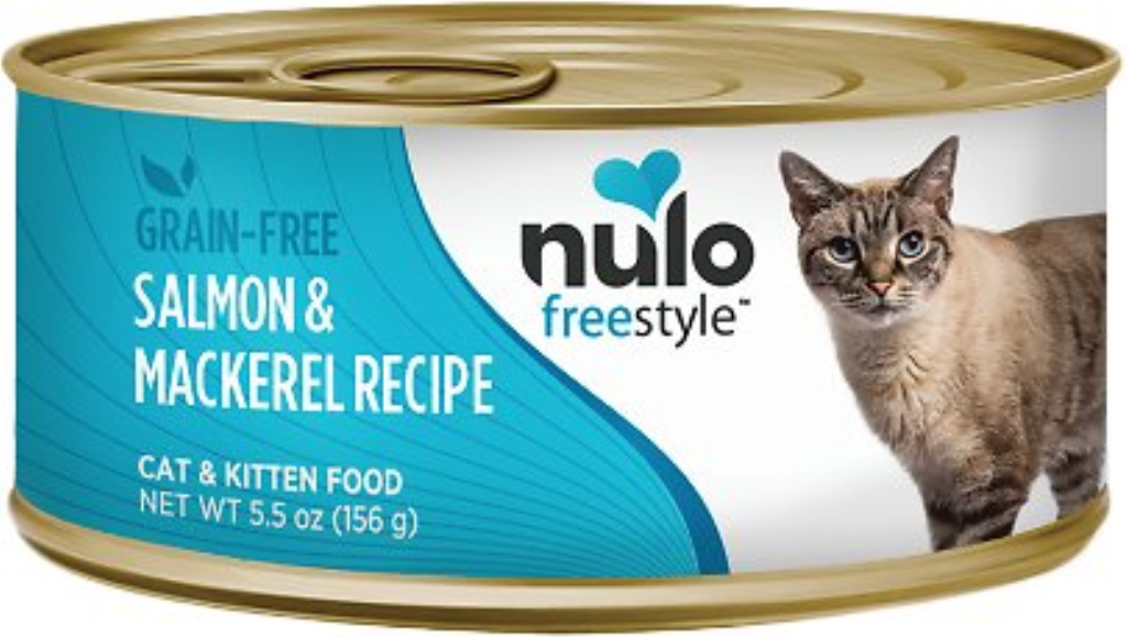 Nulo Cat Freestyle Pate Salmon & Mackerel Recipe Grain-Free Canned Cat & Kitten Food, 5.5-oz