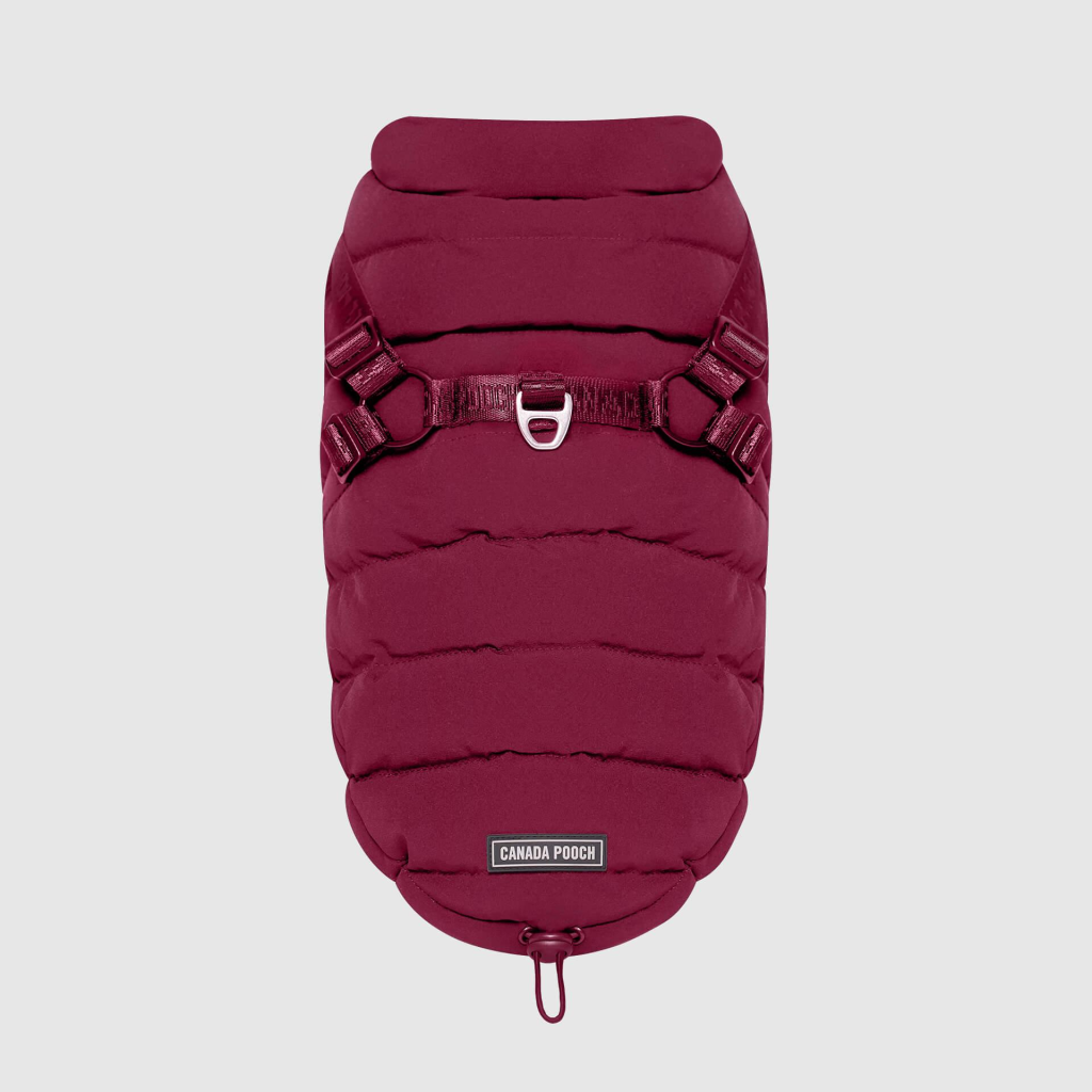 Canada Pooch Puffer Dog Harness, Plum, 10