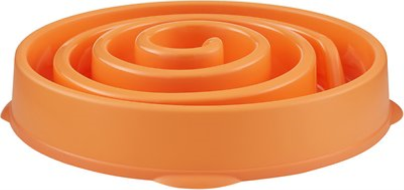 Outward Hound Fun Feeder Interactive Dog Bowl, Orange, Regular Orange