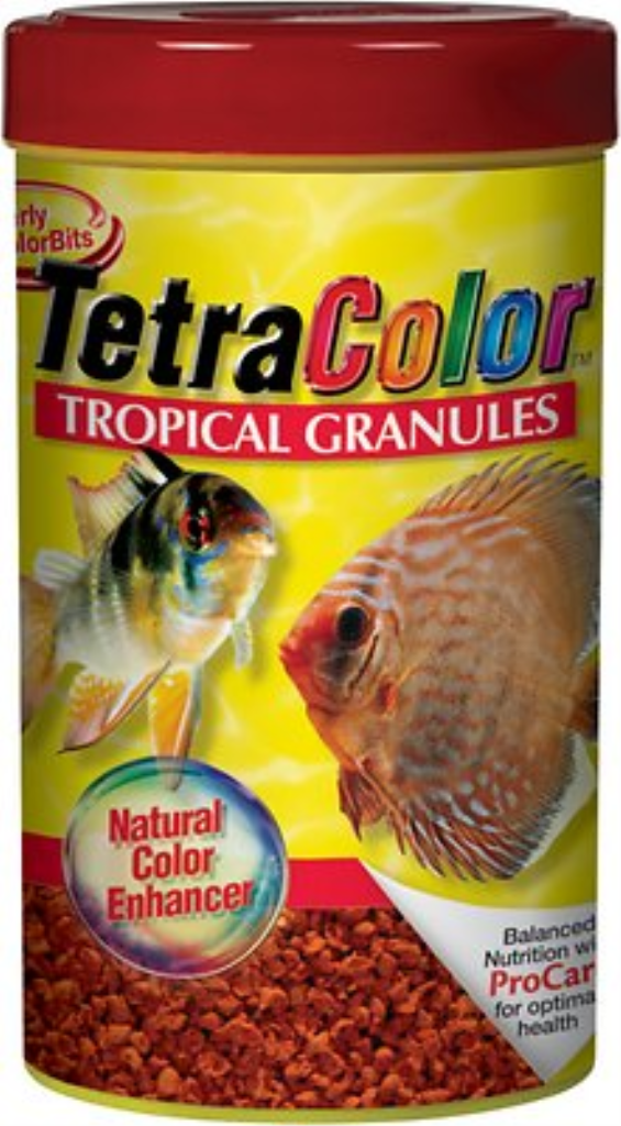 Tetra TetraColor Tropical Granules Fish Food, 10.58-oz jar