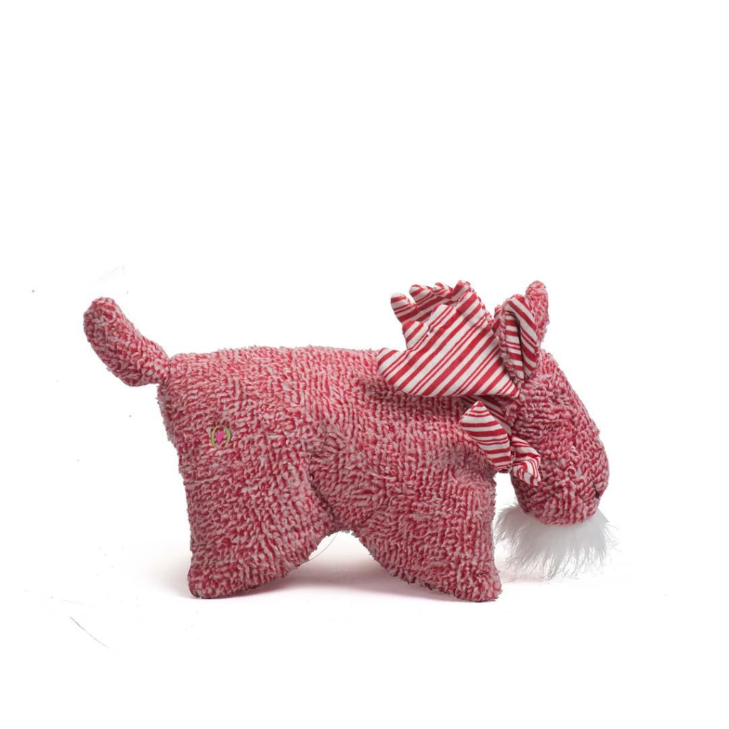 HuggleHounds Peppermint Collection Squooshie Moose Dog Toy, Small