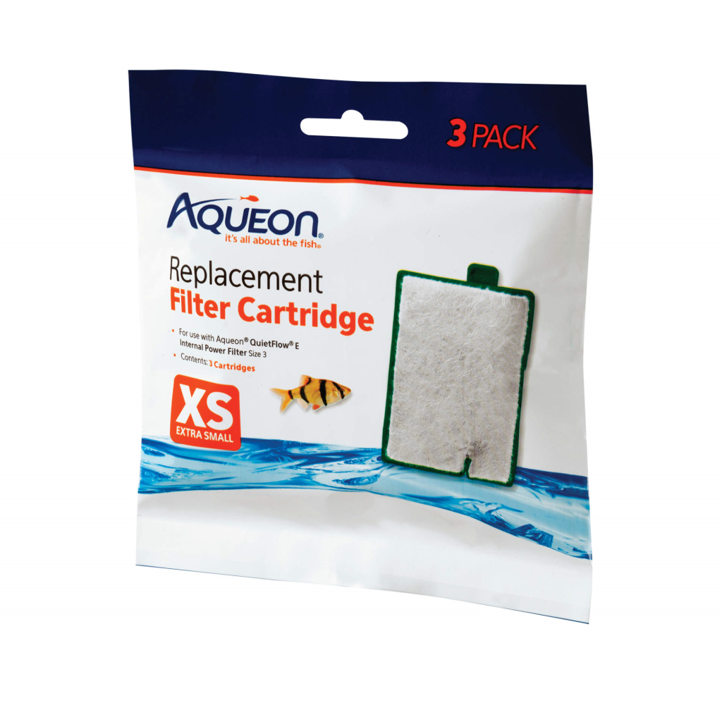 Aqueon QuietFlow E Replacement Filter Cartridge, X-Small, 3-pack