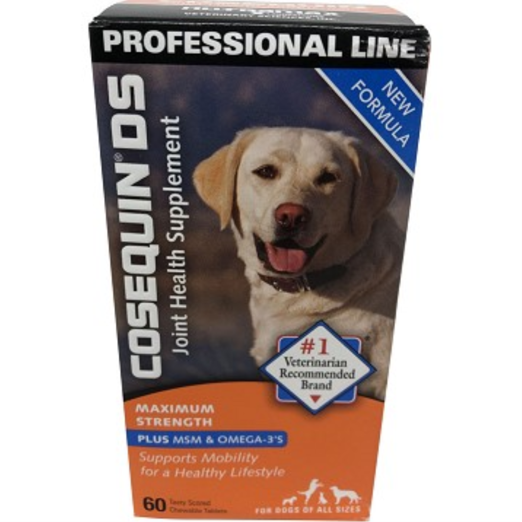 Nutramax Cosequin DS Plus MSM Joint Health Dog Supplement, 60-count