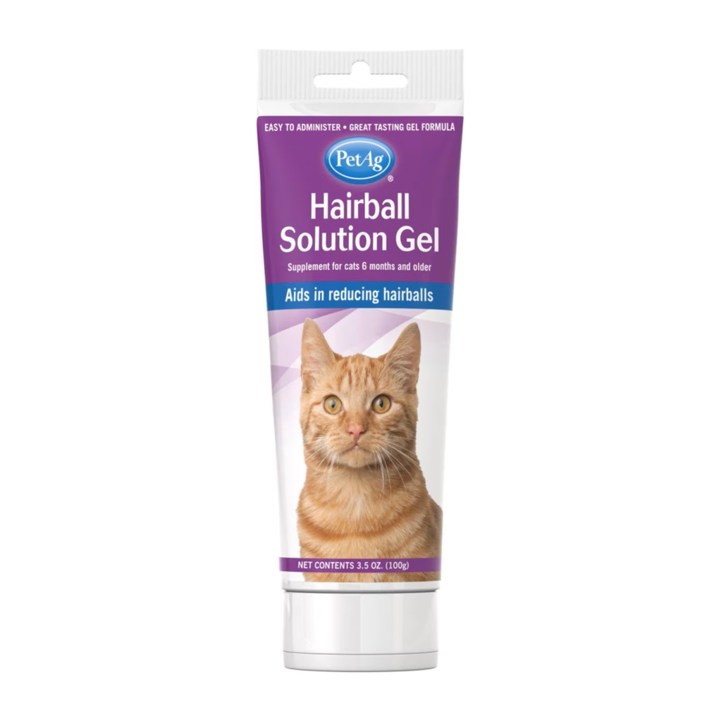 PetAg Hairball Solution Gel Cat Supplement, 3.5-oz