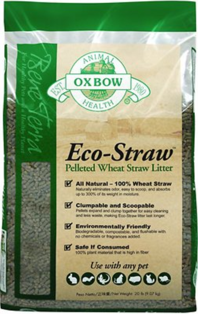 Oxbow Bene Terra Eco-Straw Pelleted Wheat Straw Small Animal Litter, 20-lb