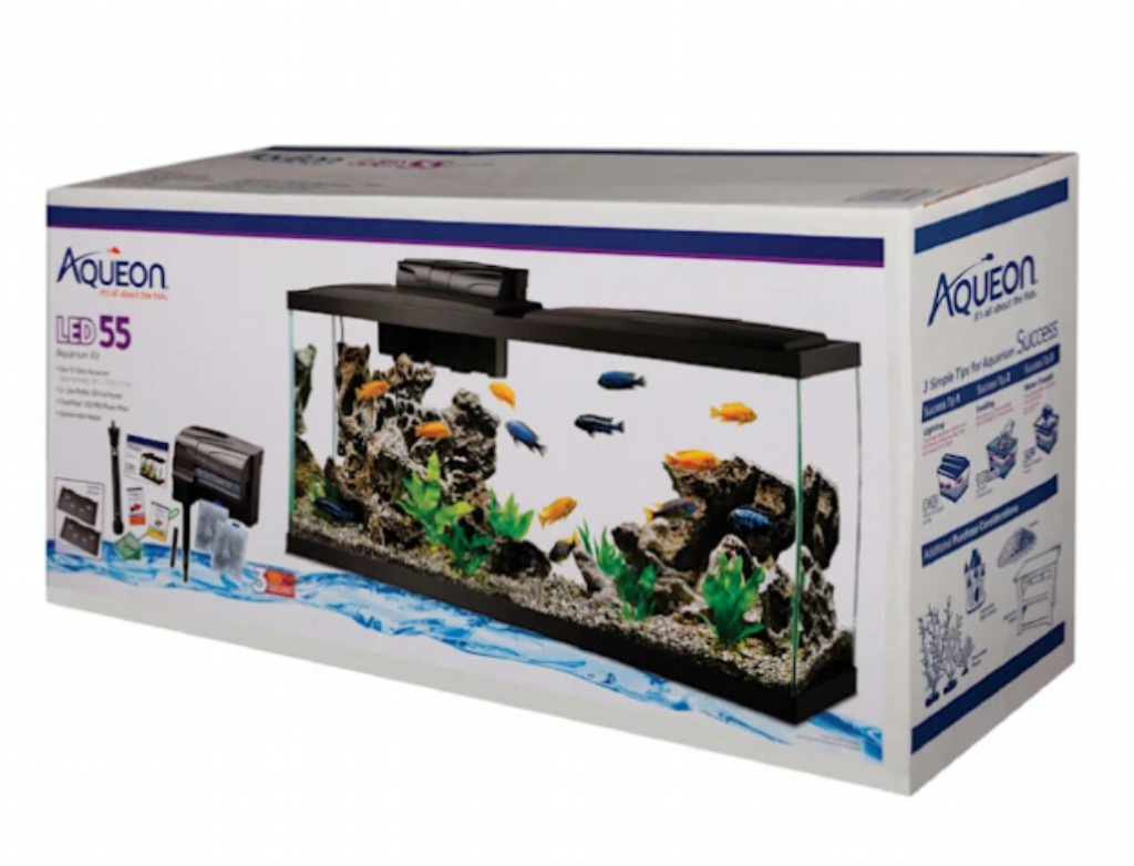 Aqueon Prepriced Led Aquarium Kit, 55-gal