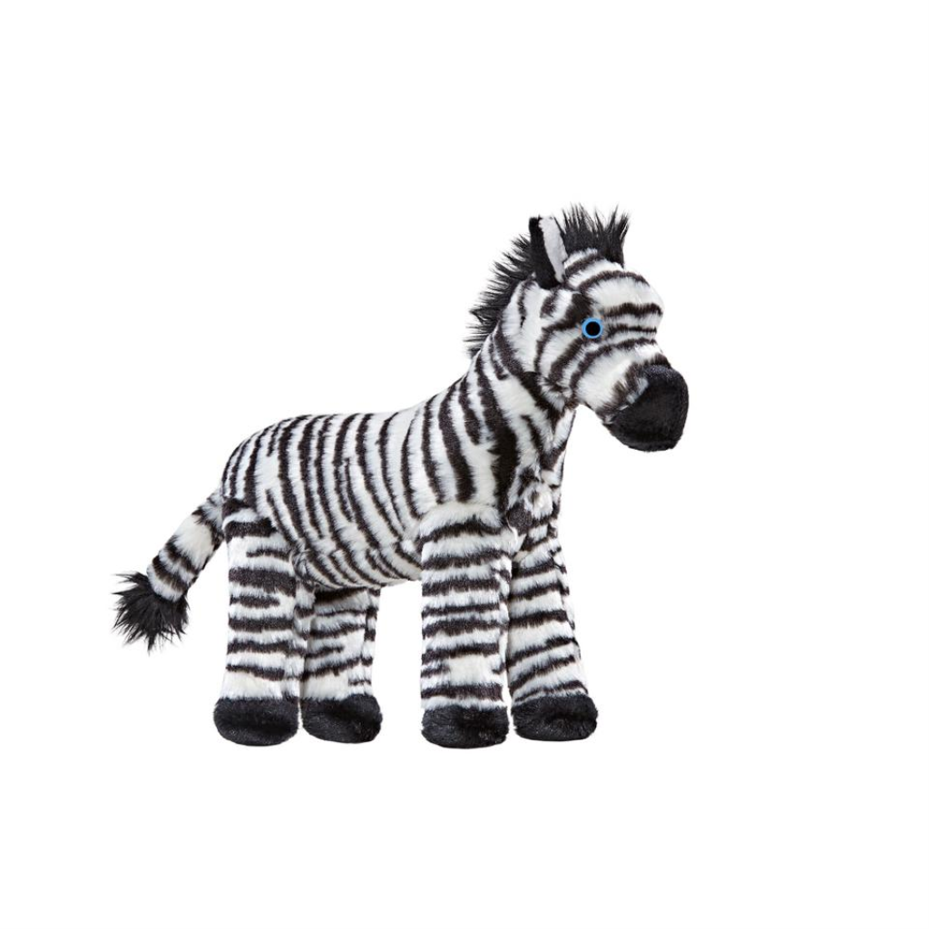 Fluff & Tuff Bobby Zebra Dog Toy, 9-in