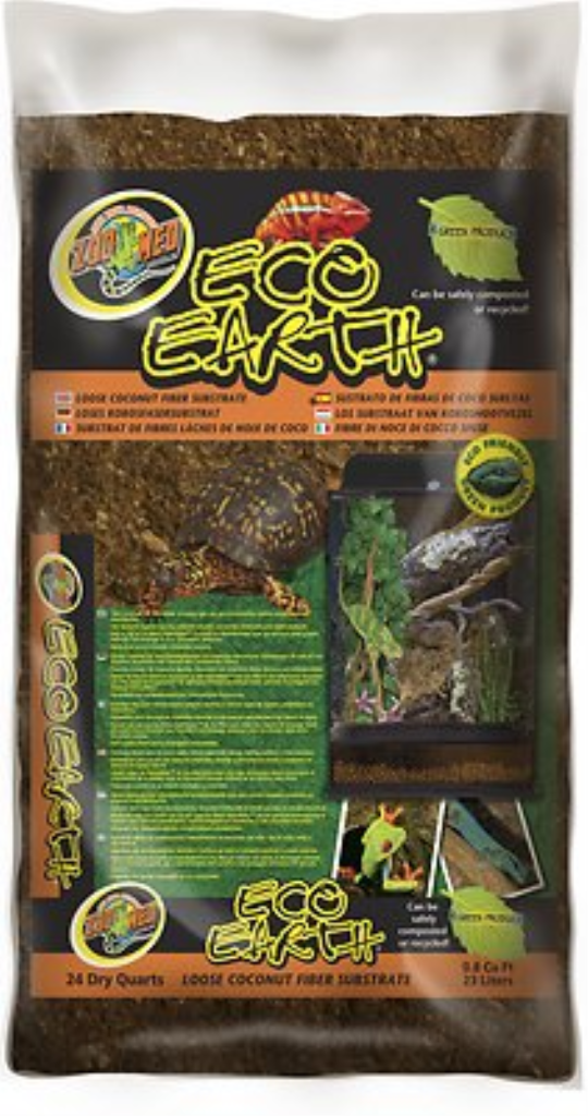 Zoo Med Eco Earth Loose Coconut Fiber Reptile Substrate, 24-qt
