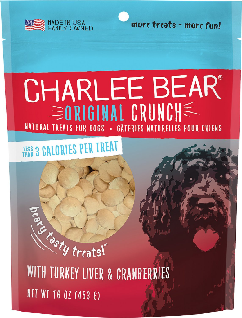 Charlee Bear Turkey Liver & Cranberries Dog Treats, 16-oz