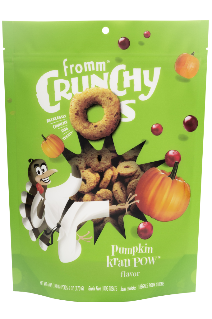 Fromm Crunchy O's Pumpkin Kran Pow Dog Treats, 26-oz