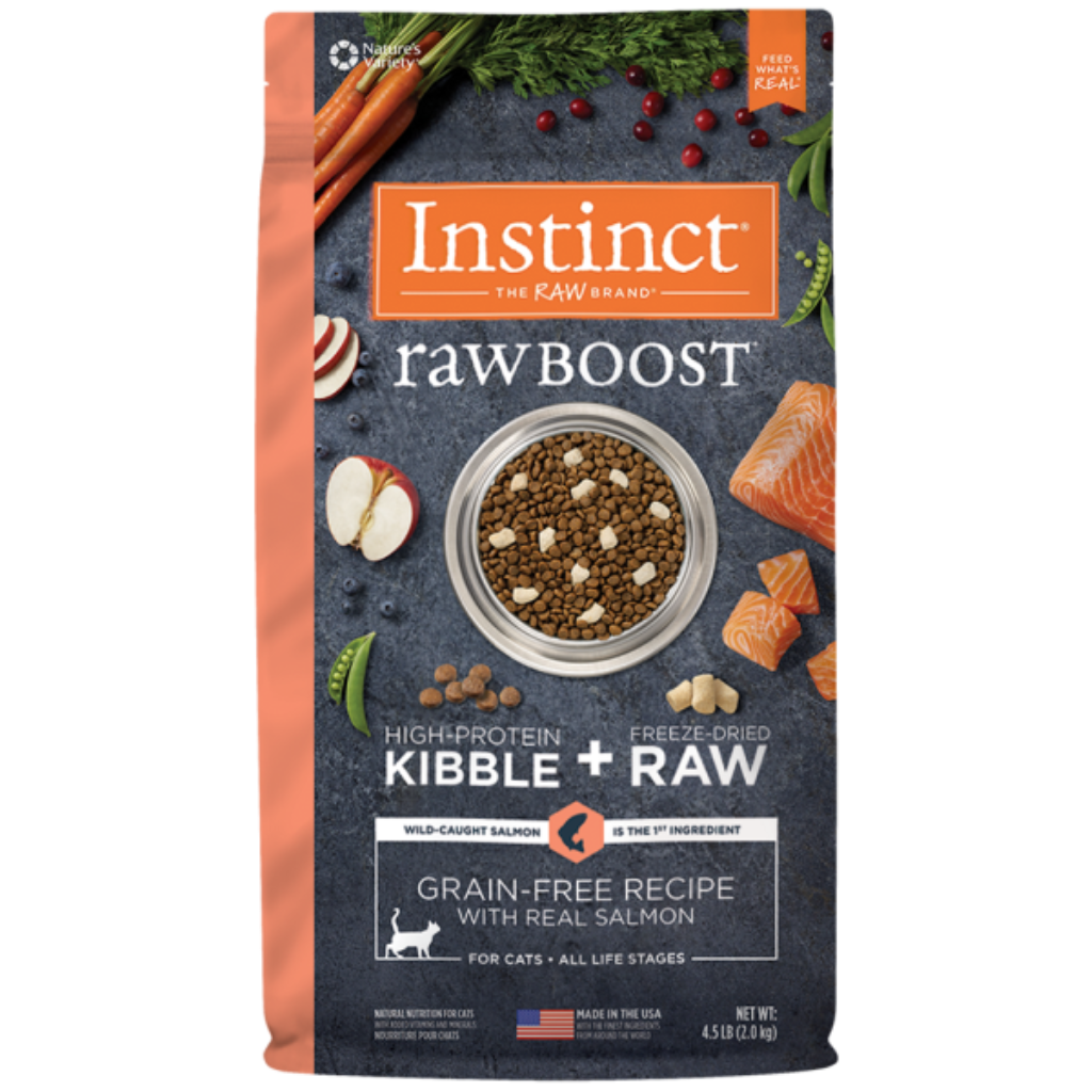 Instinct Raw Boost Recipe with Real Salmon Dry Cat Food, 4.5-lb