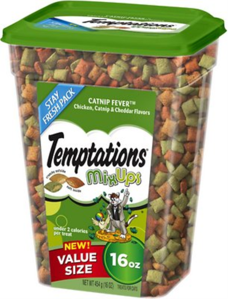 Temptations Mixups Catnip Fever Cat Treats, 16-oz tub