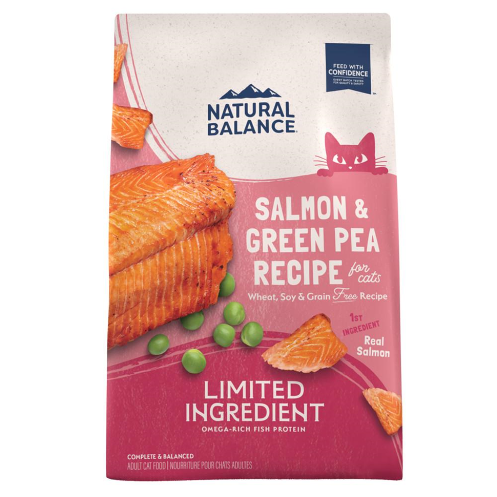 Natural Balance Limited Ingredient Salmon & Green Pea Recipe Grain-Free Dry Cat Food, 4-lb