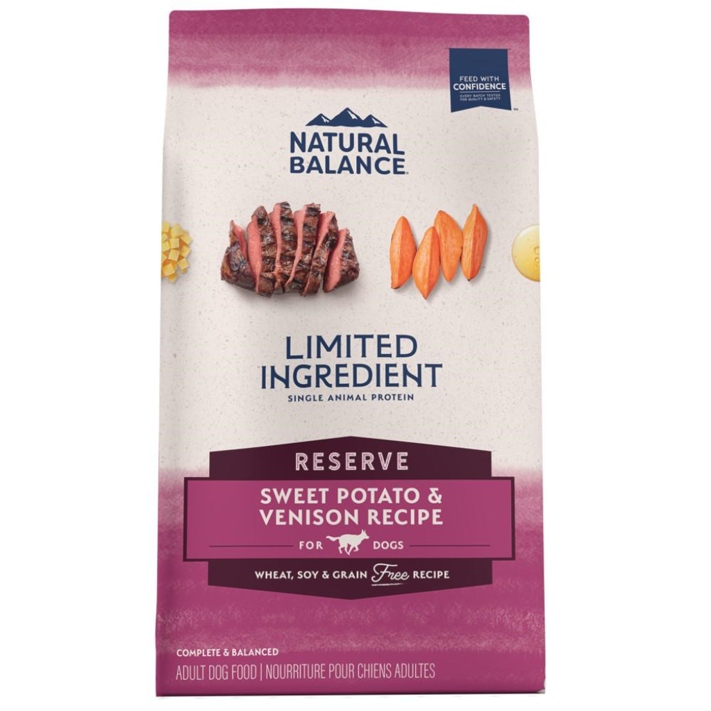 Natural Balance Limited Ingredient Reserve Sweet Potato & Venison Recipe Grain-Free Dry Dog Food, 12-lb