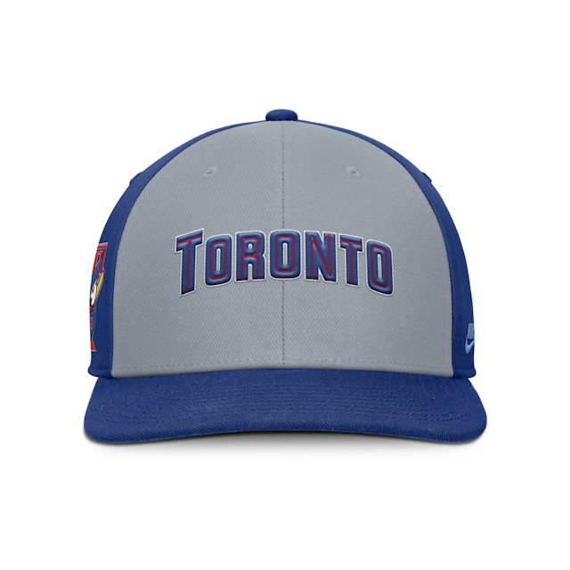 Toronto Blue Jays Nike Cooperstown Collection Square Bill Pro Snapback Hat - Grey/Royal