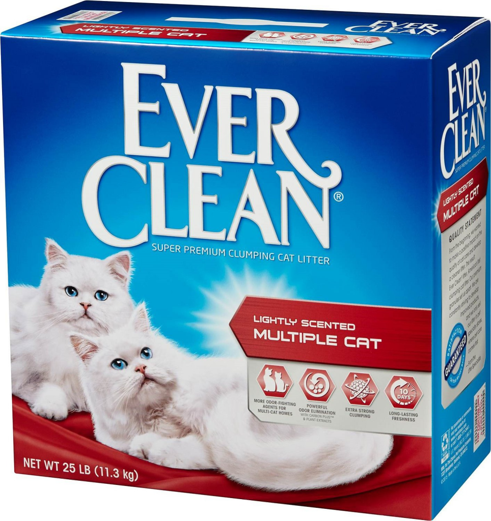 Ever Clean Multi-Cat Clumping Cat Litter, 25-lb box