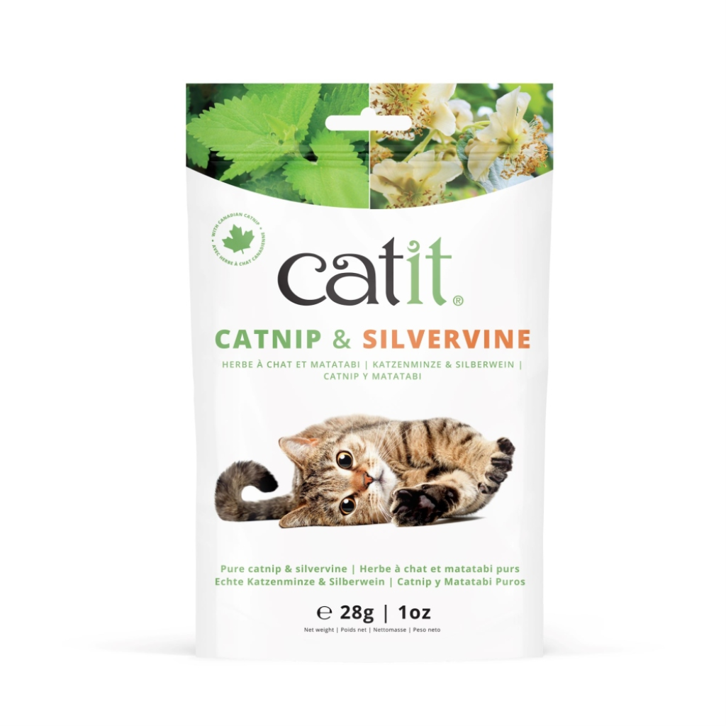 Catit Pure Catnip & Silvervine for Cats, 1-oz