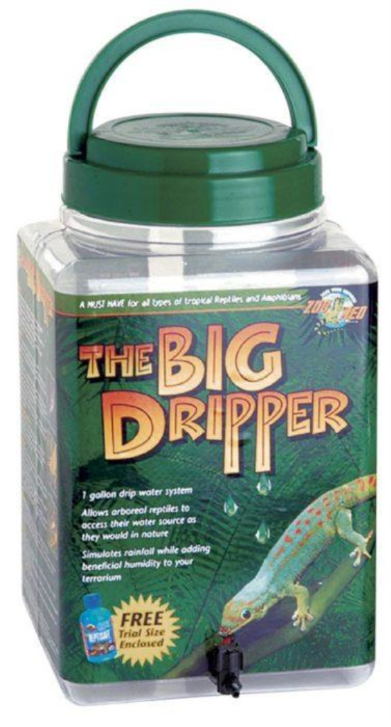 Zoo Med The Big Dripper Reptile Drop Water System, 1-gal