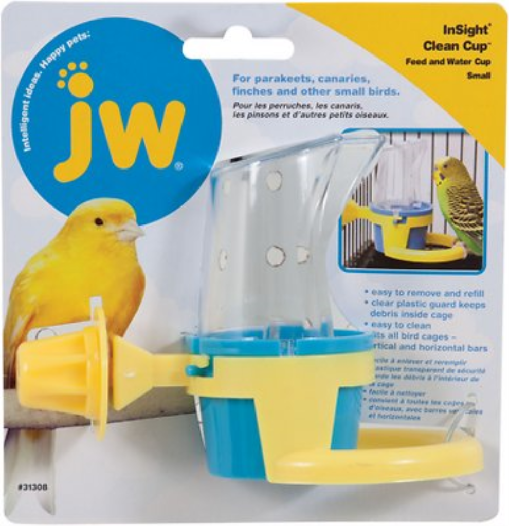 JW Pet InSight Clean Cup Bird Feed & Water Cup, Small