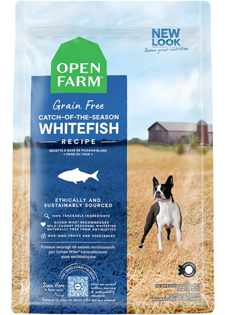 Open Farm Catch-of-the-Season Whitefish Grain-Free Dry Dog Food, 4-lb