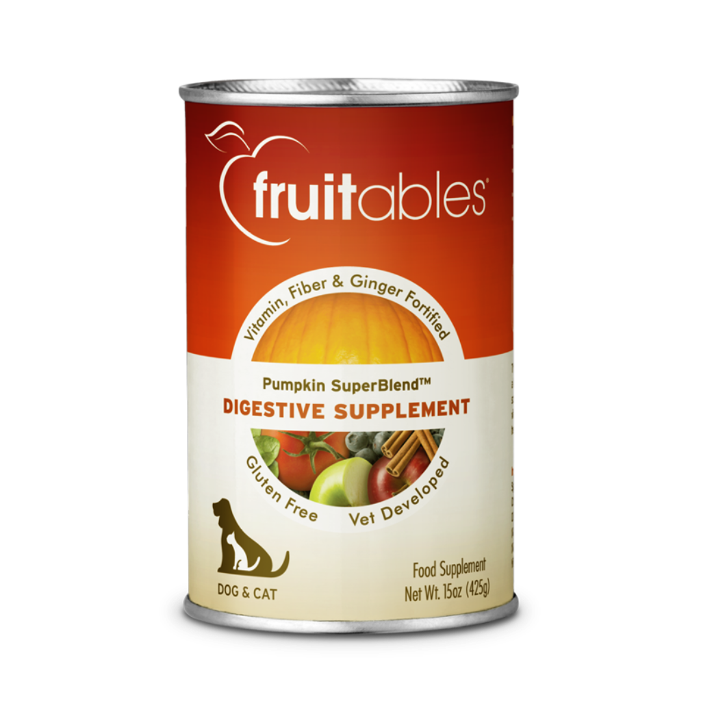 Fruitables Pumpkin and Ginger SuperBlend Digestive Dog & Cat Supplement, 15-oz