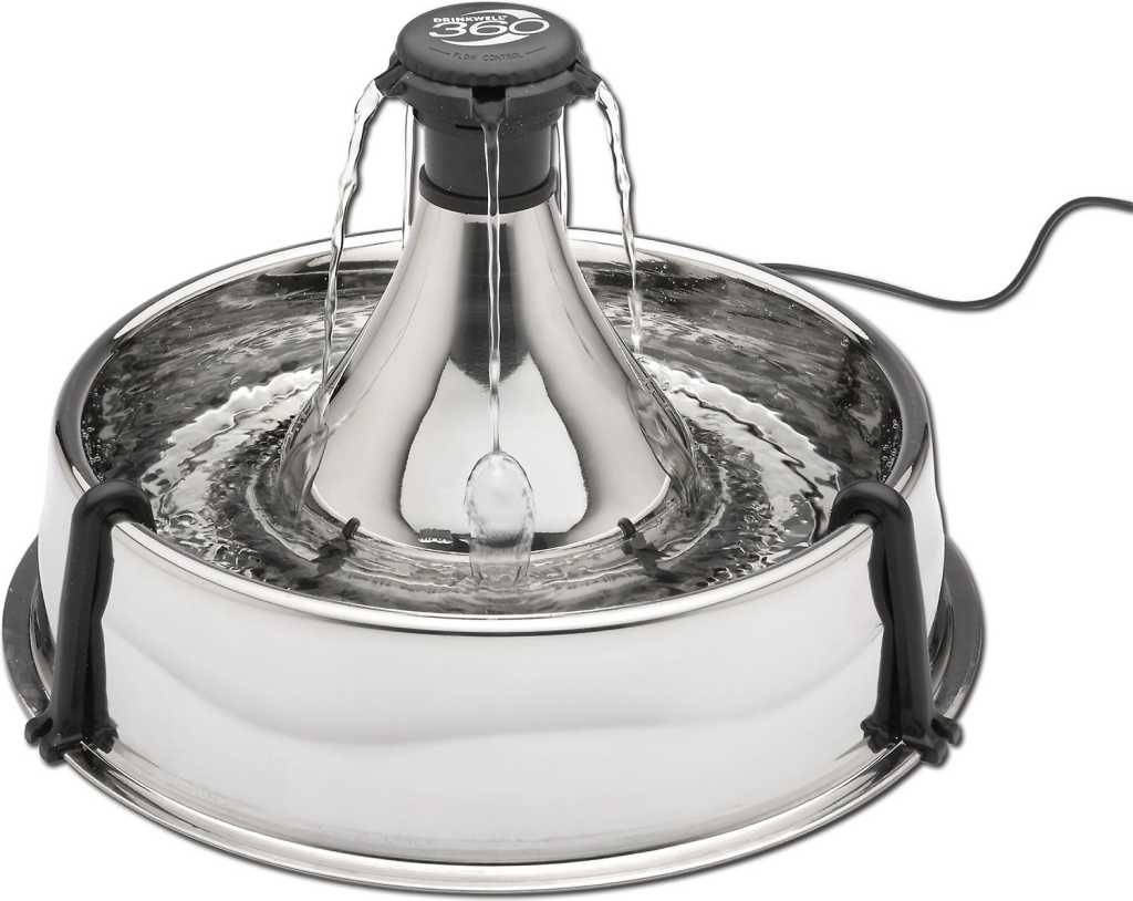 PetSafe Drinkwell 360 Stainless Steel Pet Fountain, 1-gal