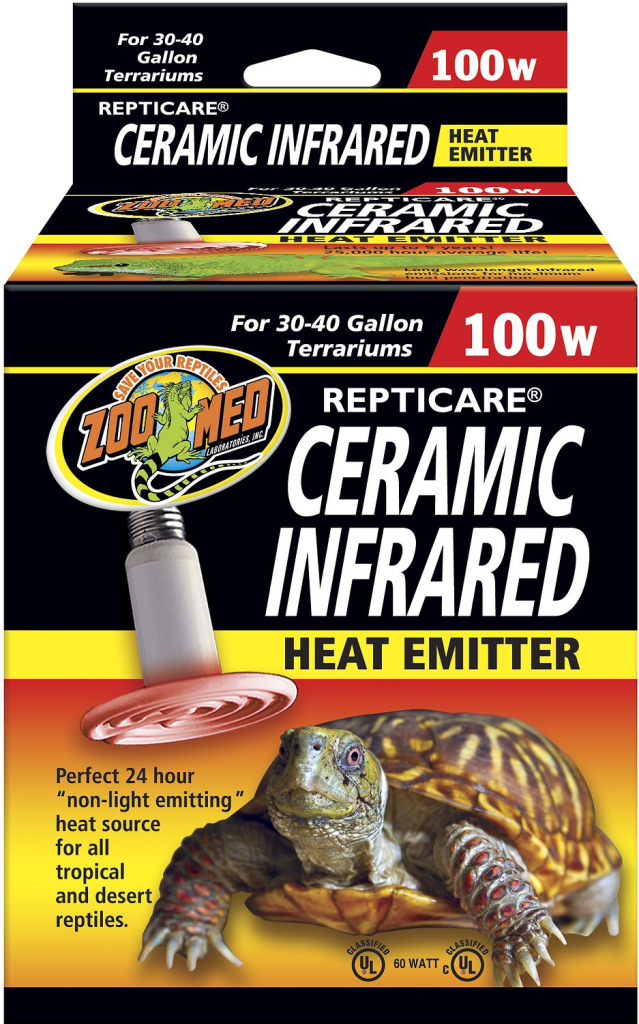 Zoo Med Repticare Ceramic Infrared Reptile Heater, 100-watt