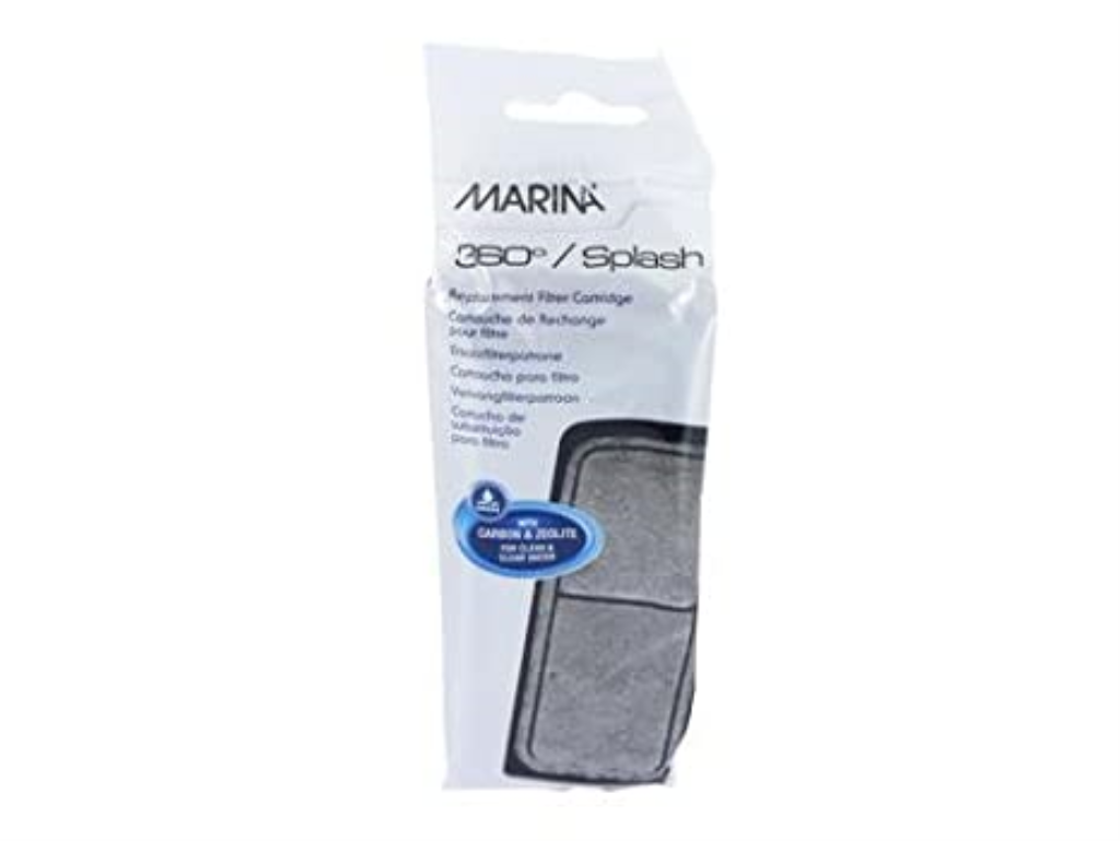 Marina 360 Splash Replacement Filter Cartridge for Aquariums, 4-pk